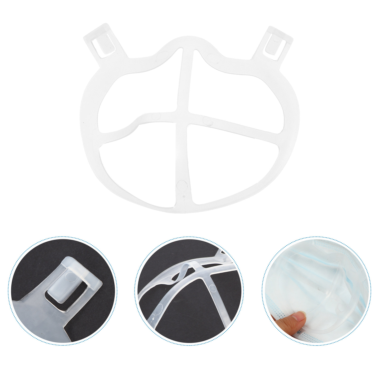 10Pcs Ultra-Thin Soft Silicone - Silicone Mask Bracket 리뷰 및 가격