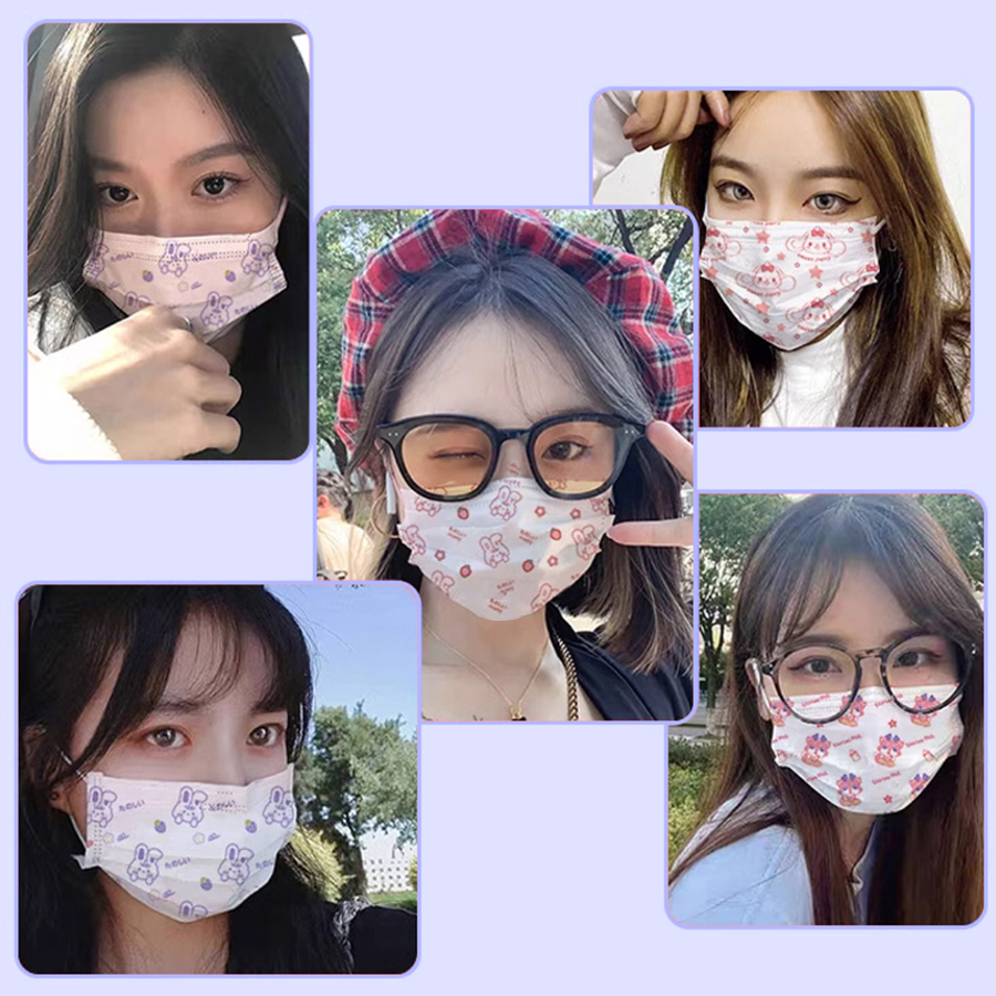 Cartoon Face Mask Adult Childr - Disposable Surgical Mask 리뷰 및 가격