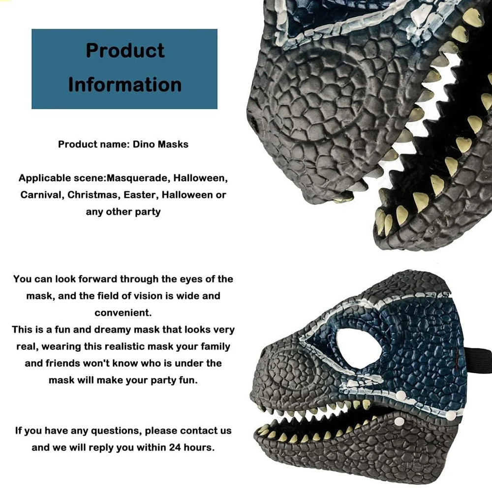 Halloween Dinosaur Mask Horror - Kids Face Mask 리뷰 및 가격