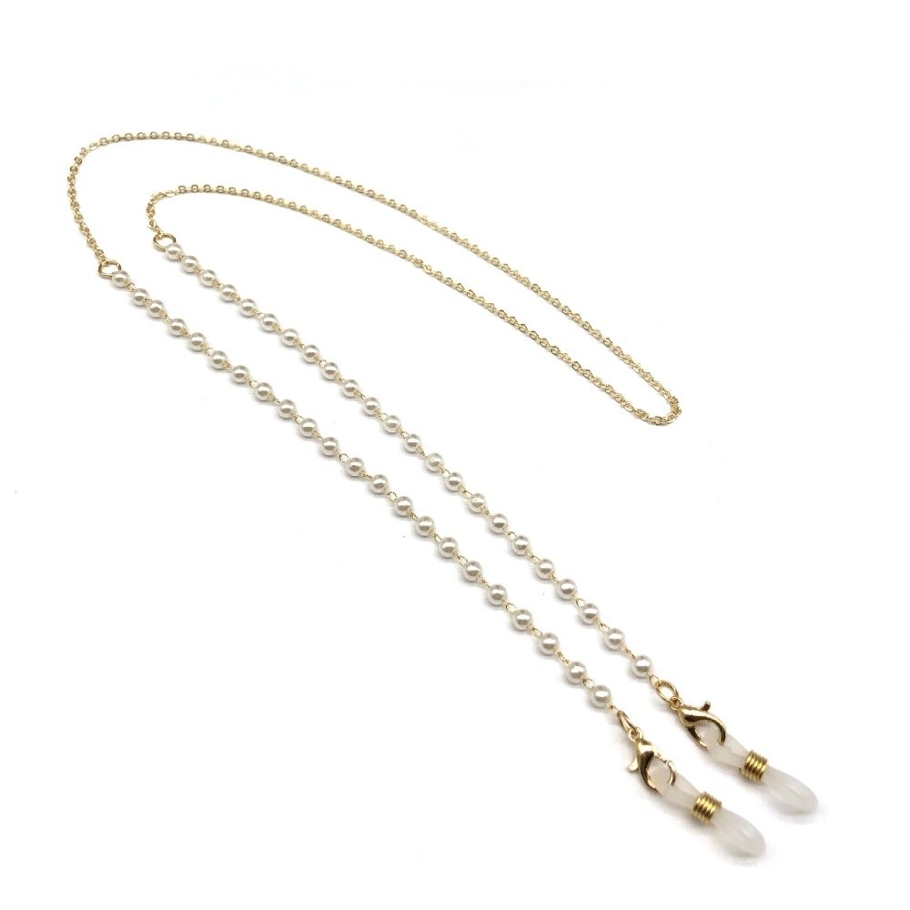 Fashion Flower Beads Eyeglass  - Mask Chain Holder 리뷰 및 가격