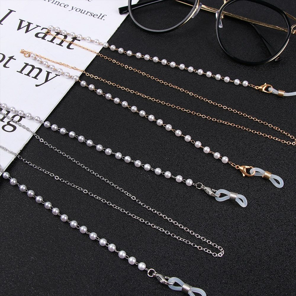 Fashion Flower Beads Eyeglass  - Mask Chain Holder 리뷰 및 가격