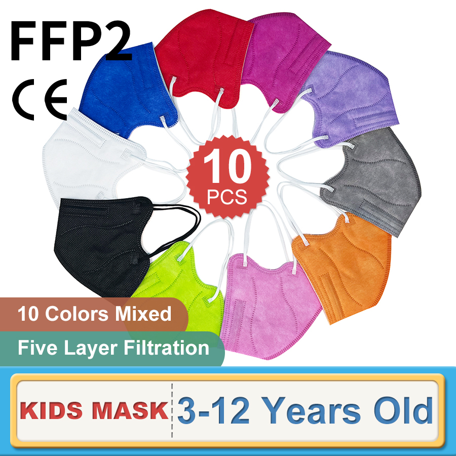 10PCS Children FFP2 Face Mask  - Kids Face Mask 리뷰 및 가격