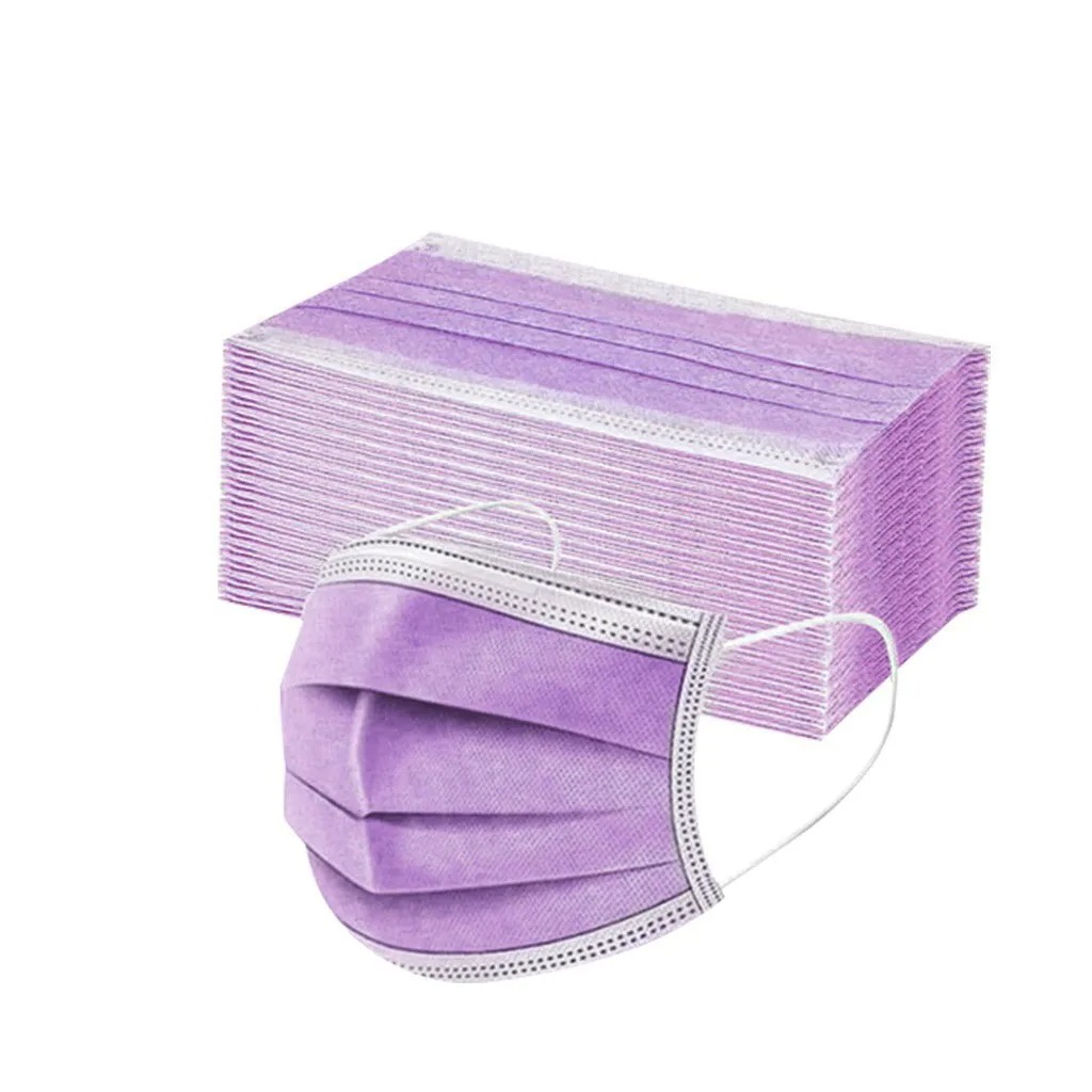 50PCS Women Man Solid Mask Dis - Disposable Surgical Mask 리뷰 및 가격