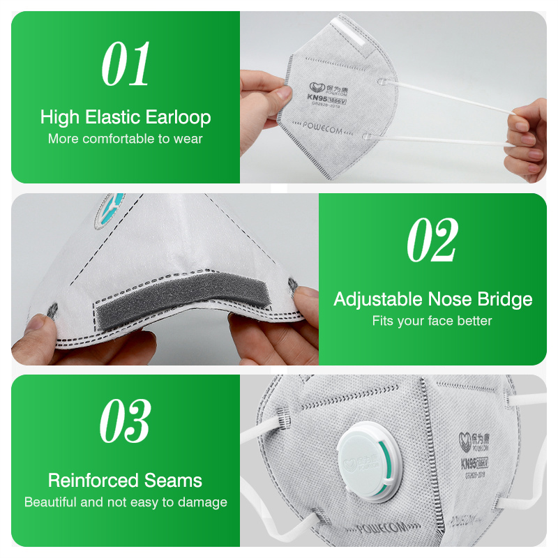 POWECOM KN95 Masks Activated C - Disposable Surgical Mask 리뷰 및 가격