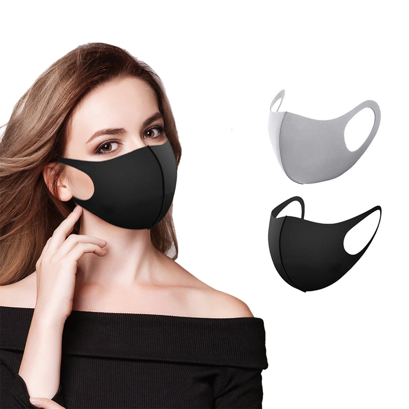 5/10PCS Fashion Solid Earloop  - Cloth Face Mask Washable 리뷰 및 가격