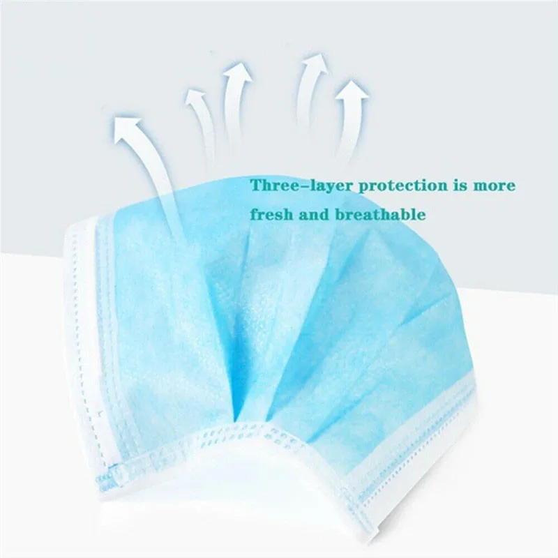 3-Layer Disposable Face Mask-A - Disposable Mask Blue 리뷰 및 가격